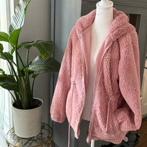 Cozy Pink Sherpa Jacket